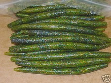 5" Stick Senko Style Sunfish Swirl 100 count bag bulk Bass Plastic Worms