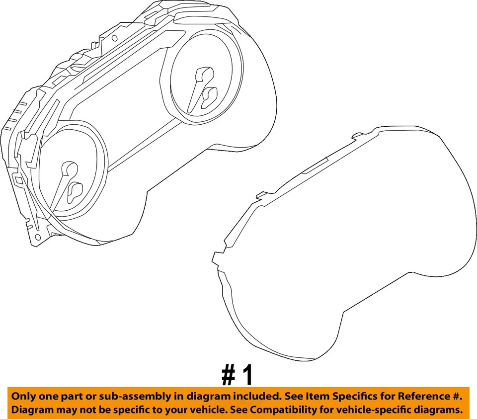 Medidor de velocímetro usado serve: 2016 Nissan Maxima painel analógico MPH de 01/12/15 - Imagem 4 de 4