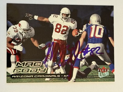 Mac Cody 2000 Fleer Ultra Authentic Signed Autograph Auto Card Arizona Cardinals