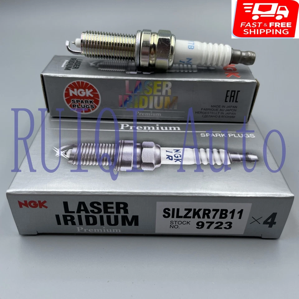 4Pcs NGK SILZKR7B11 9723 Laser Iridium Spark Plugs For Hyundai Elantra Santa Fe - Imagen 2 de 4