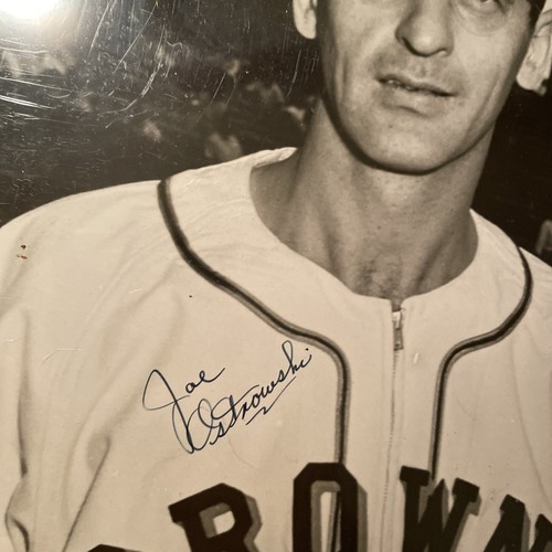 Joe Ostrowski Signed 8x10 Photo Yankees And Browns PSA Letter - Picture 2 of 4