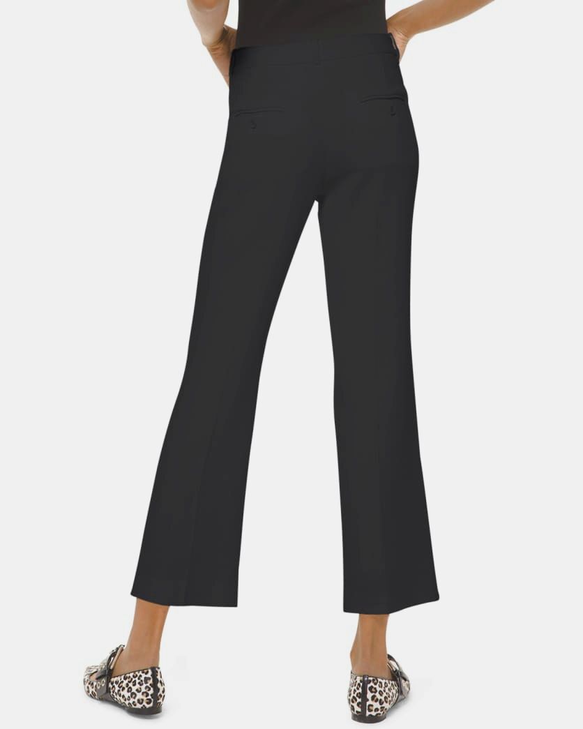 $1195 Michael Kors Women's Black Sable Crop Pants Size 8 image 2