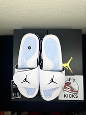 Nike Air Jordan Hydro V Retro Slide - 555501-103 - White/Grape Ice - Men's - NWB