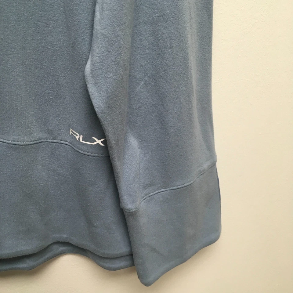 Ralph Lauren RLX Women Blue Long Sleeve 1/4 Zip Pullover Golf  Sweatshirt L $168 - Image 3 of 4