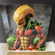 Vegetable Food Alien Xenomorph Aliens AI Photograph 8“ X 10“ Halloween Horror