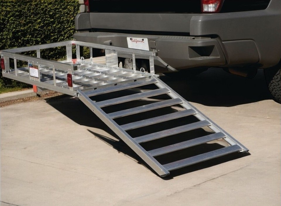 500 lbs Wheelchair Mobility Scooter Carrier Ramp Hitch Medical ...
