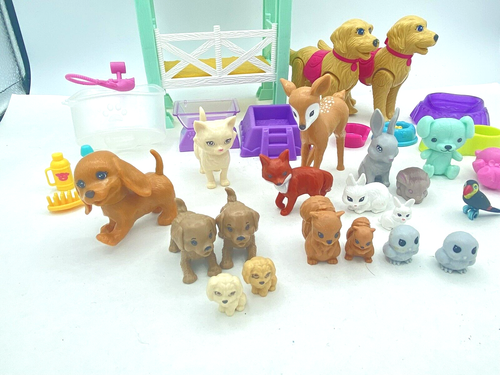 Huge Lot Barbie Rescue Center Vet Forest Animals Deer Rabbit Squirrel Fox MORE - Picture 2 of 10