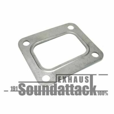 Qiilu T4 Turboflanschdichtung Edelstahl | 4-Loch Separate Metallic-Crush-Dichtung | Für Turbolader & Abgaskrümmer