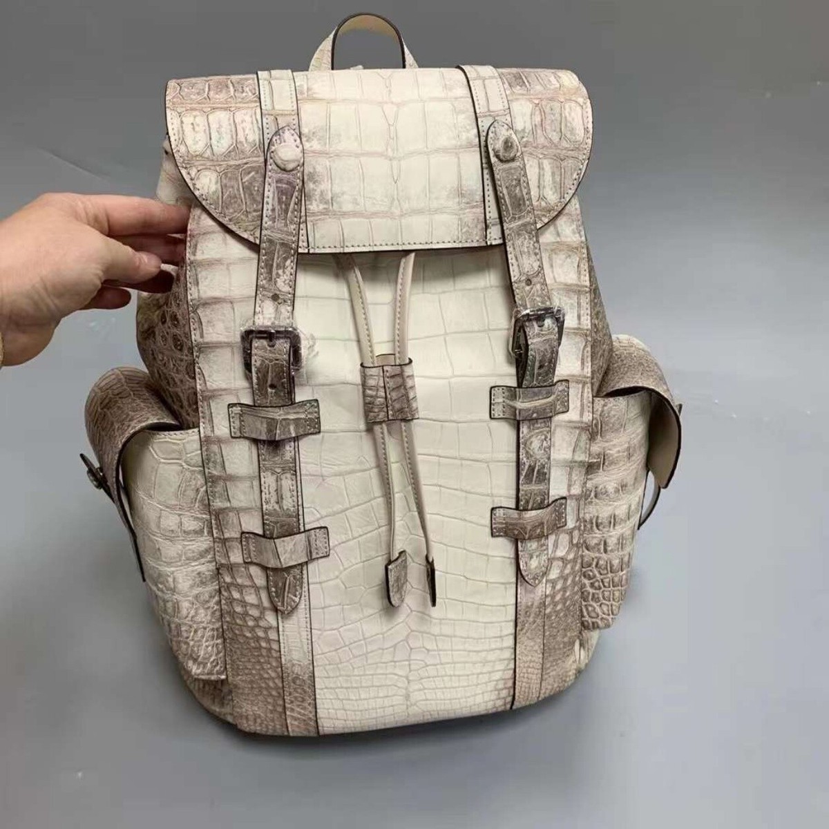 新品未使用別注品bagjack backpack white leather Eco Leather Backpack Women, Women Backpack, White Backpack