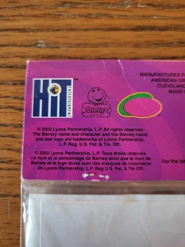Vintage Barney DesignWare Set Of 8 Gift Bags 2002 Unopened - Picture 4 of 4