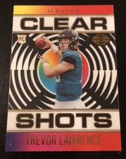 2021 Illusions Football Trevor Lawrence Clear Shots Rookie Card Jaguars RC