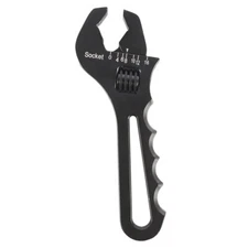 Adjustable Wrench Aluminum Tool Spanner 3AN-16AN Black for Hose End Fitting