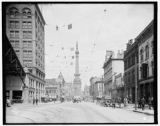 8" x 10" Photo West Market St. Street Indianapolis Ind. 1907