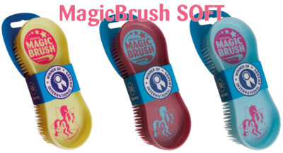 % MagicBrush Soft Bürste Pferd Hund -einzeln oder im Dreier-Set- NuddelHof- NH