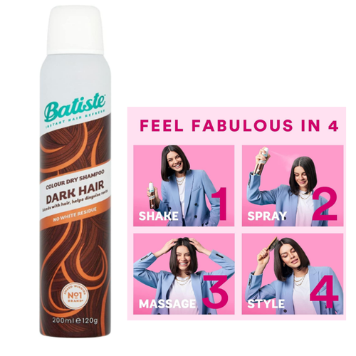Batiste Dry Shampoo Dark & Deep Brown 200ml eBay
