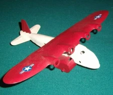 Vintage Wyandotte Toy Airplane Pressed Steel Metal Restored