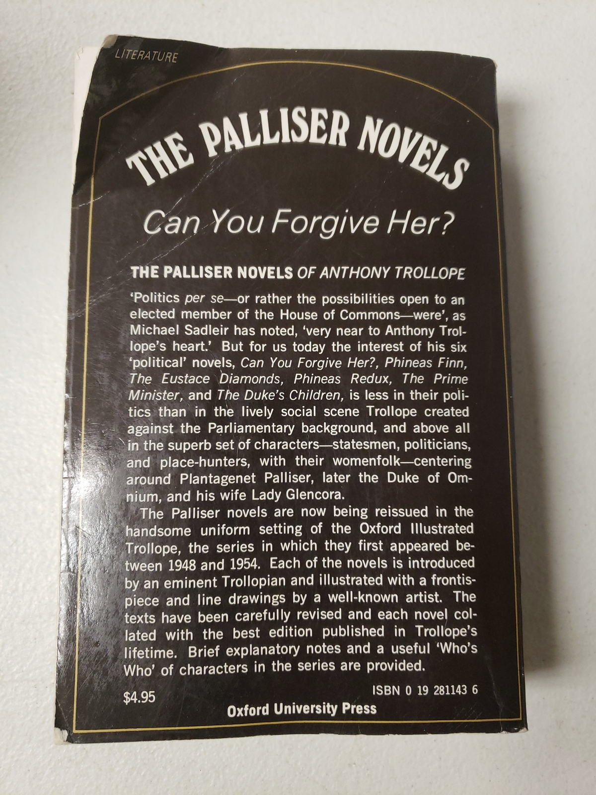 The Palliser Novels Pack of 4 by Anthony Trollope 1977 eBay