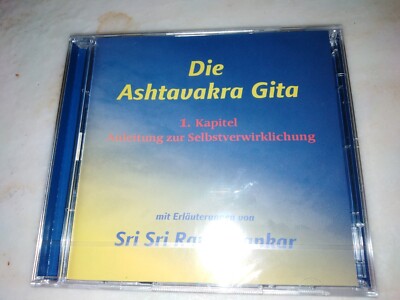Die Ashtavakra Gita 2 CD Erläutert von Sri Sri Ravi Shankar ungeöffnet OV Erbe