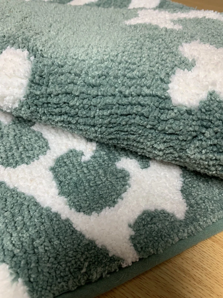 Mohawk 2x4 蓝绿色奖章沿海可机洗地毯 30 英寸 x 46 英寸 — 第 4/4 张图片