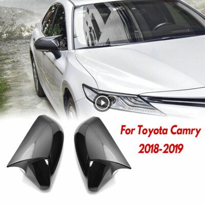 FOR 2018-2020 TOYOTA CAMRY LE SE XLE XSE GLOSS BLACK SIDE WING MIRROR - Foto 9