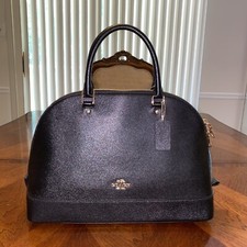 Coach 27590 Sierra Satchel in Crossgrain Leather Black for sale