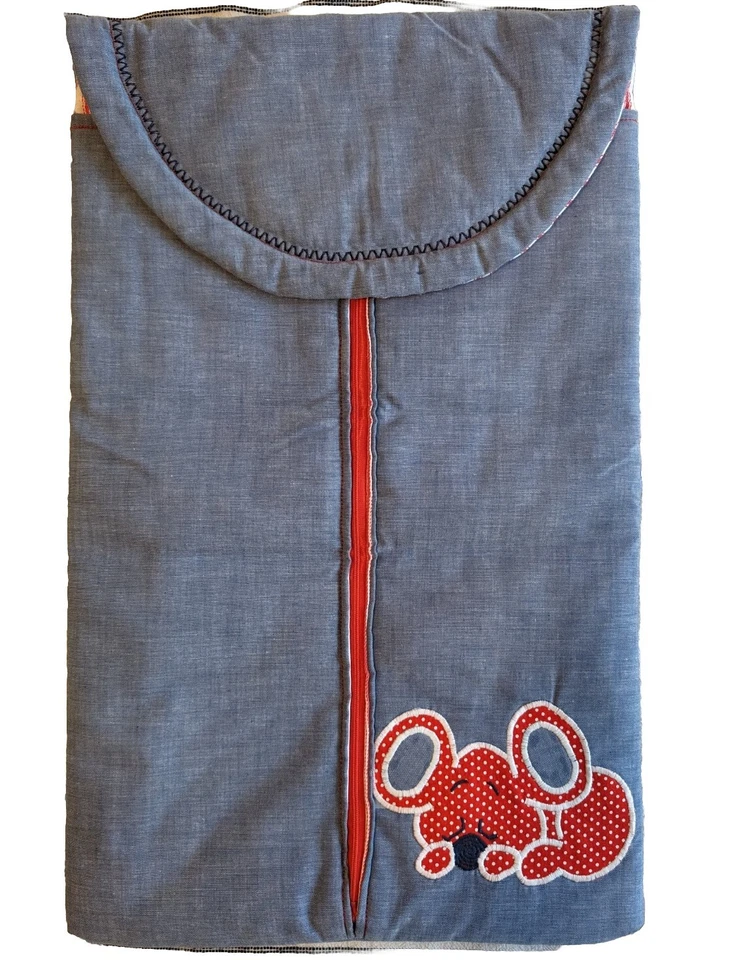 Acogedor saco de dormir abuela vintage para bebé recién nacido sesión de fotos estilista años 80 Foto 2 de 4