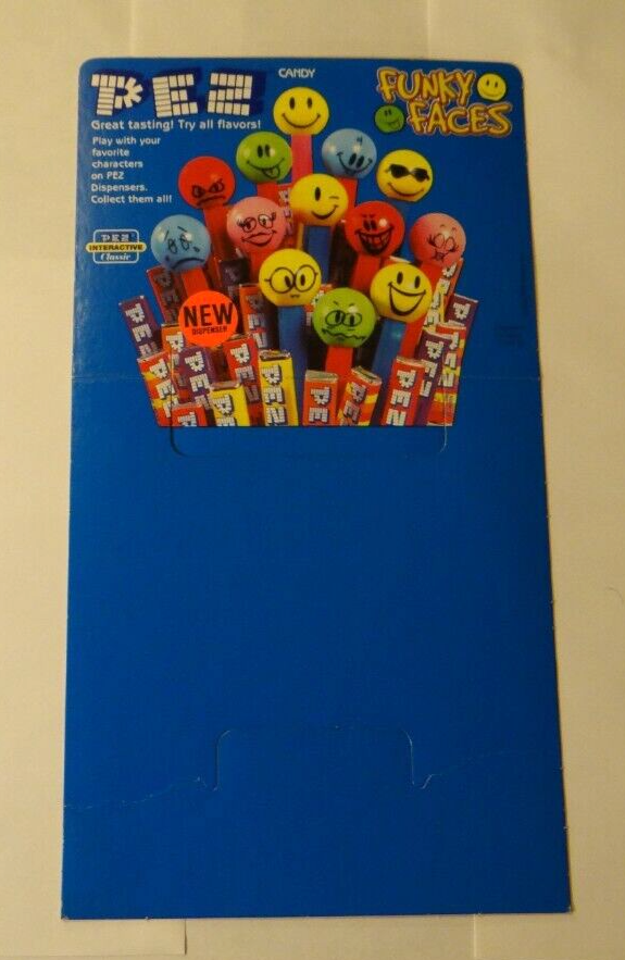 PEZ（ペッツ）ファンキーフェイス Pez Funky Faces Original Set of 13 mint in bags & Display Box