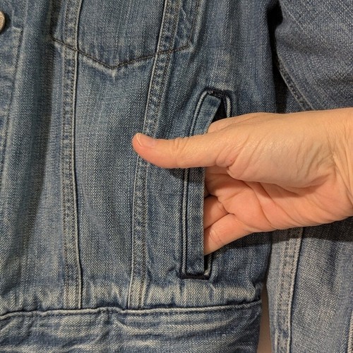 Levi's Jean Jacket Girls Boys Size Large Pockets Denim Youth Kids - Picture 10 of 13