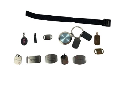 Medical ID Bracelet Necklace Charms Tags Engraveable Bundle Lot
