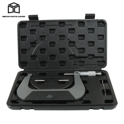 4-5 Inch Precision Outside Micrometer  Accuracy 0.0001'' Carbide Tipped Standard