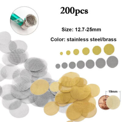 Pfeifensiebe Shisha Pfeife Stahl 12.2mm-25mmm Sieb Siebchen Pipe Screens  ﻿