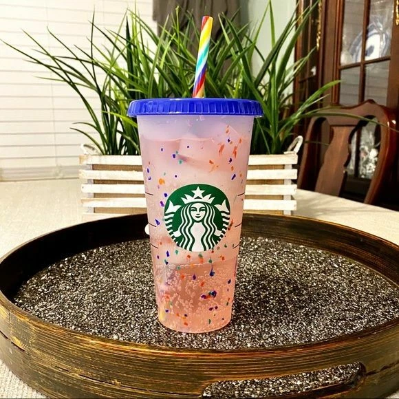 See Starbucks's New Color-Changing Confetti Cups!