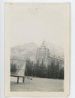 Vintage Photo Historic Fairmont Banff Springs Hotel CPR Alberta Canada 1941