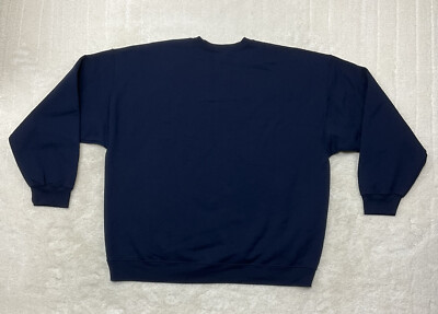 Gildan Womens Size 2XL Navy Blue Pullover Sweatshirt Bless Your