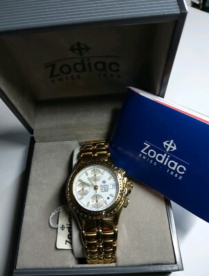 Montre chronographe automatique Zodiac Sea Wolf 7750 Valjoux BLUE