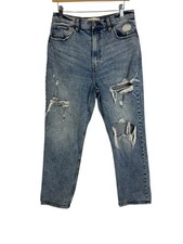 Abercrombie Fitch Curve Love The 90 s Straight Ultra High Rise Jeans Sz 31/12L