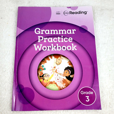 HMH Into Reading Grammar Practice Workbook ISBN 978-00358-24500-1 Grade 3