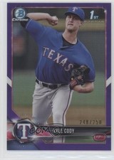 2018 Bowman Chrome Prospects Purple Refractor 248/250 Kyle Cody #BCP62 e8i