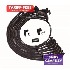 Moroso 51542, Kit Ultra Plug Wire Set Bbc Over V/C Black Performance Racing Part