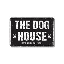 The Dog House Sign Personalize Your Kennel Durable Perfect for Yards Garages