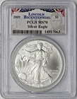 2009 American Silver Eagle - PCGS MS70 Lincoln Bicentennial Label - ✪COINGIANTS✪