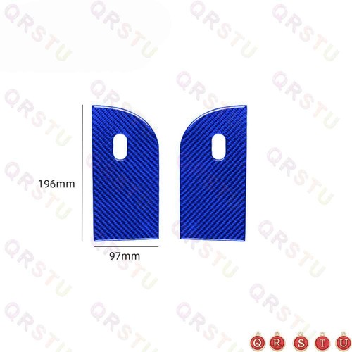 Blue Carbon Fiber Rear Window Lift Panel Trim Cover Type B For Ford F150 2004-08 - Picture 2 of 7
