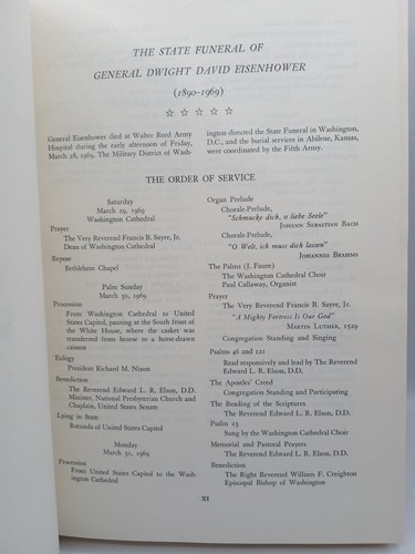 Dwight D. Eisenhower Memorial Tributes Delivered In Congress Hardcover - Picture 7 of 7