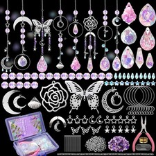 DIY Suncatcher Kit 400Pcs Sun Catchers Making Kit Supplies Art and Crafts for Ad