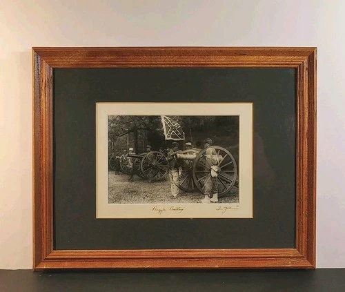Signed Tim Johnson Civil War Ghost Images Soldiers Cannons Ruggles Battery
