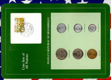 Coin Sets of All Nations Mozambique 1980-1982 UNC 20 Meticais 80 1 Metical 1982
