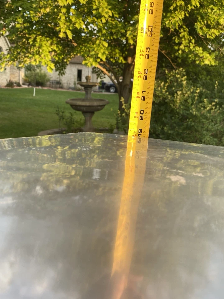 ~RARE~ West Elm Faceted Chrome Stool / Side End Table 19” X 15.5” FREE SHIPPING - Image 4 of 4