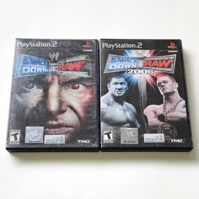 WWE SmackDown! vs. Raw & SmackDown! vs Raw 2006 (PS2) COMPLETE/FREE SHIPPING 