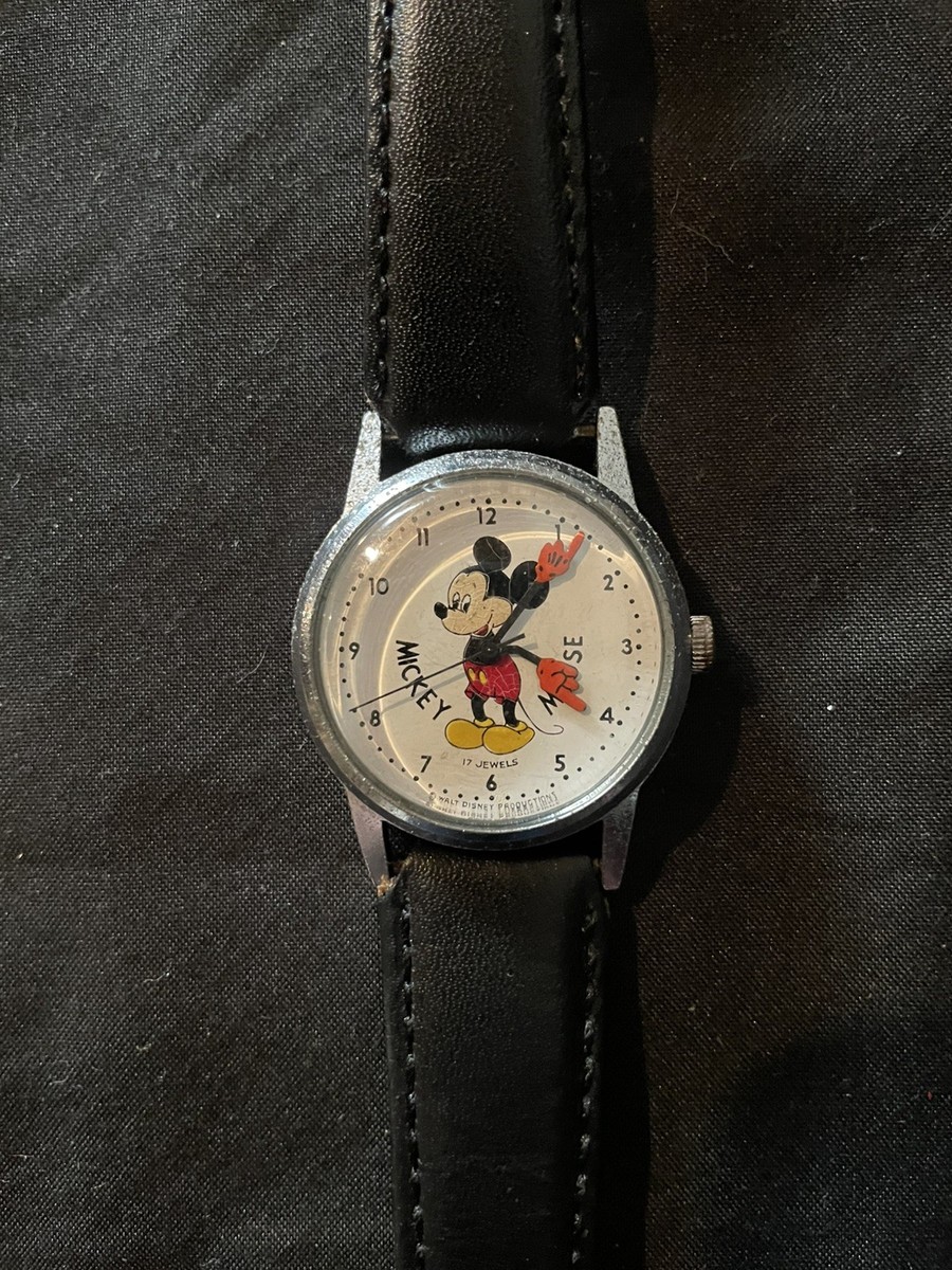 1968–1975 Bradley/Disney Swiss 17-Jewel Mechanical Mickey Mouse