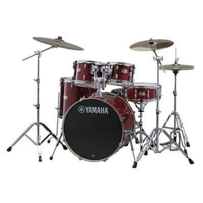 Yamaha Stage Custom Birch 5pc Drum Set w/22BD & 780 Hardware Cranberry Red